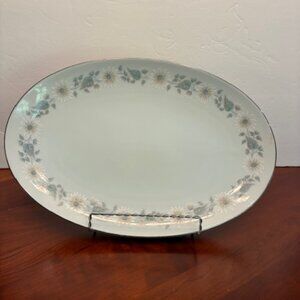 Noritake Wellesley 6214 Fina China Floral 14.25"x 9.25" Platter Serving Plate